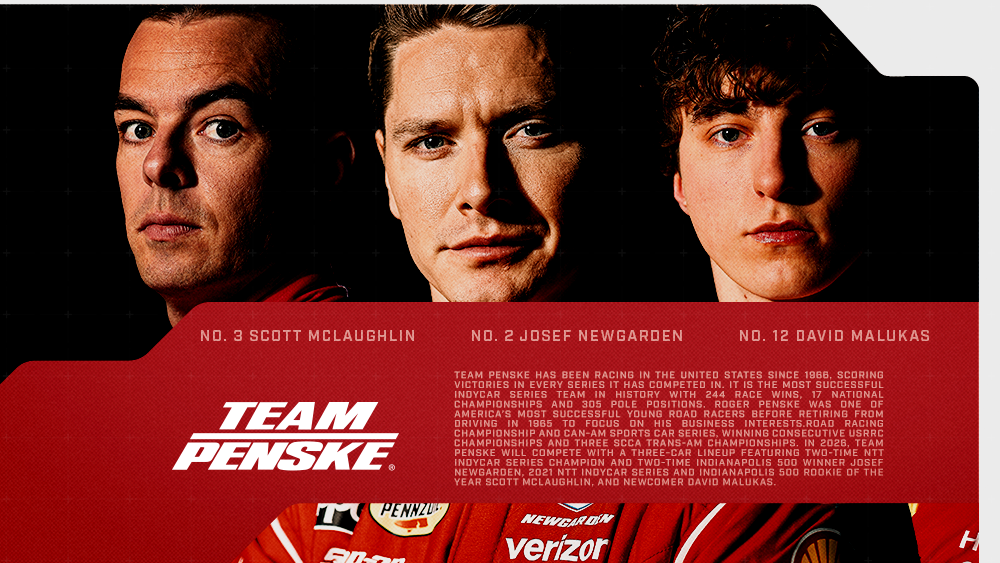 Scott McLaughlin Josef Newgarden David Malukas