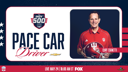 thumbnail for Indiana Football Coach Curt Cignetti To Drive Indy 500 Pace Car