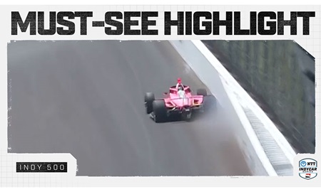 thumbnail for Must See Highlight: Katherine Legge Keeps Hammer Down After Contact With Wall