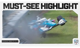 Thumbnail for Josef Newgarden OK After Pounding Wall in Road America Qualifying Crash