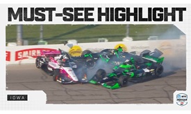 Thumbnail for David Malukas, Multiple Cars Involved in Opening Lap Crash at Iowa