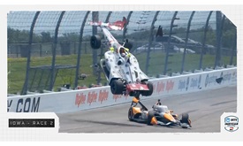 Thumbnail for Sting Ray Robb Goes Airborne in Wild Last-Lap Incident at Iowa