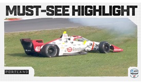 Thumbnail for Sting Ray Robb Spins into Tire Barrier during Portland Practice