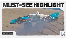 Thumbnail for Josef Newgarden, Marcus Ericsson Collide at Milwaukee
