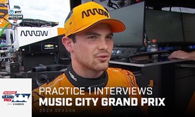 Thumbnail for Driver Reaction from Practice for the 2024 Music City Grand Prix