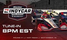 Thumbnail for INDYCAR ButtKicker iRacing Pro Series: Round 1 at Indianapolis Road Course