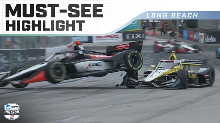 thumbnail for Colton Herta and Jacob Abel Collide in Long Beach Warmup