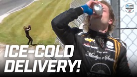 Thumbnail for Cheers to That! Santino Ferrucci Celebrates With Beer From Fans