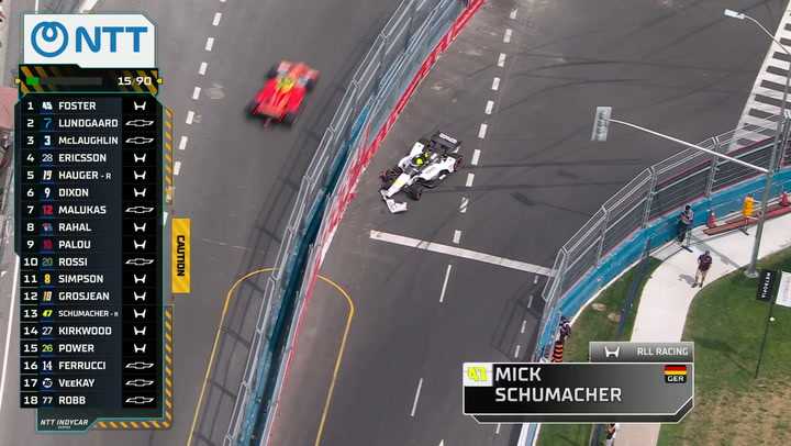 Hard Contact Takes Out Mick Schumacher in Markham