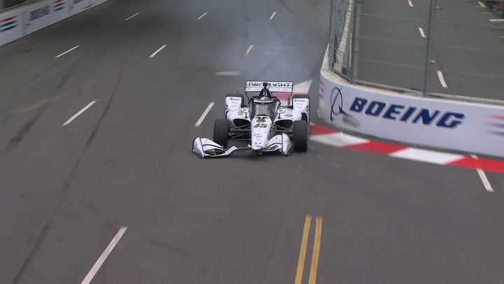 Louis Foster Spins Into the Wall in Practice 2
